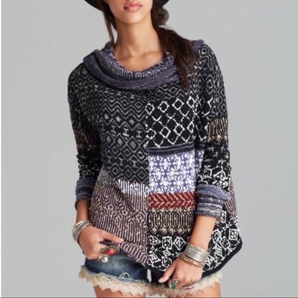 FREE PEOPLE Favorite Patchwork Sweater